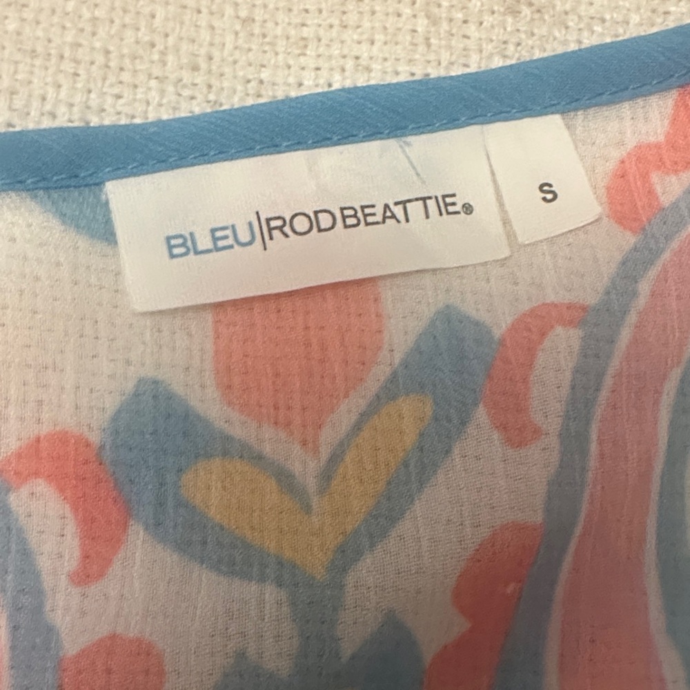 Colorful V-Neck Bohemian Swim Coverup - Picture 2 of 6